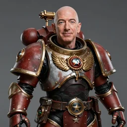 portrait photograph of Jeff Bezos as God Emperor of Mankind from Warhammer 40k, DSLR photography