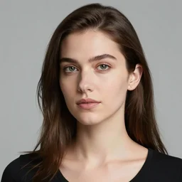 square jaw french woman, realistic, photo studio, HDR, 8k, trending on artstation