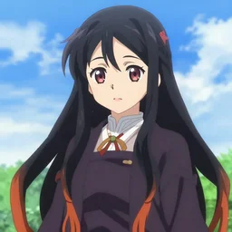 A portrait of Hitagi Senjougahara