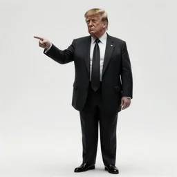 a photo of the black version of donald trump.