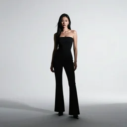 confident siren, cinematic studio photo, full body, standing, isolated on a pure white background, centered, whole figure in frame, sharp focus, studio lighting