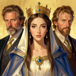 a highly detailed beautiful portrait of the queen of israel, by gregory manchess, james gurney, james jean