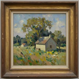 oil painting of an oil painting inside an oil painting