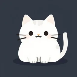 my favorite cat, a simple vector based illustration, by ross tran, artgerm