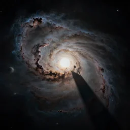 space exploration, alien planet, expansive views of space, nebula, inspired by greg rutkowski and Keith Mallett, digital art, extremely moody lighting, glowing light and shadow, atmospheric, shadowy, cinematic