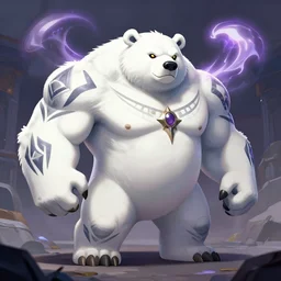 volibear the white muscular wild bear with runes using storm on frejlord from league of legends trending on artstation bloom