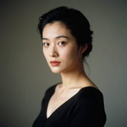a portrait of an elegant lady, velvia