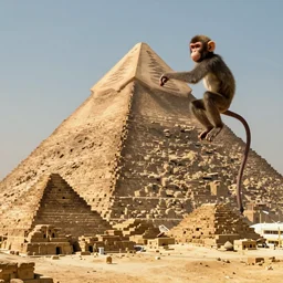 alien monkey building pyramids, artstation, an epic fantasy, cinematic lighting, hyper realistic, photographic, sharp focus, by greg rutkowski and artgerm