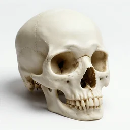 skull of a raven