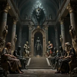 egypt piramids creepy, lovecraft, arkham horror, nightmare, dream - like heavy atmosphere, neoclassic, baroque painting, beautiful detailed intricate insanely detailed octane render trending on artstation, 8 k artistic photography, photorealistic, volumetric cinematic light, chiaroscuro, raphael, caravaggio, beksinski, giger, rembrandt