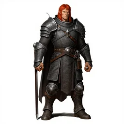 full body of a orc sorcerer, beautiful! coherent! dungeons and dragons character, by brian froud, larry elmore, gerald brom, ralph horsley, wayne reynolds, strong line, deep color, chainmail, short red hair, high contrast