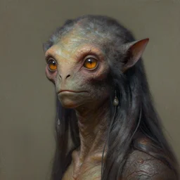 a hyper-detailed portrait of a unique creature by Wayne Barlowe