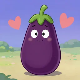 an cute disney aubergine is in love