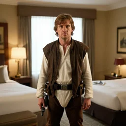 luke skywalker in a hotel room