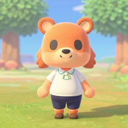 very cute new animal crossing villager, octane render