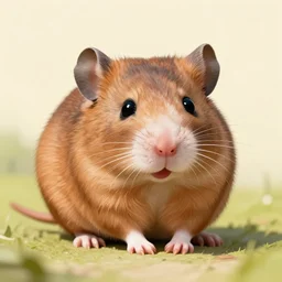 cute smiling mole rat