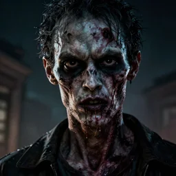 movie poster, slenderman zombie, epic composition, cinematic lighting,unreal engine, face closeup