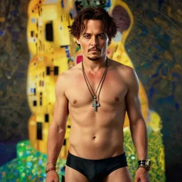 johnny depp in rick and morty, au naturel, hyperdetailed, digital art, trending in artstation, cinematic lighting, studio quality, smooth render, unreal engine 5 rendered, octane rendered, art style by klimt, nixeu, ian sprigger, wlop, krenz cushart