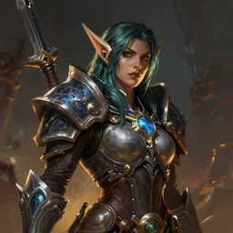 A comic book style portrait painting of an human female rogue world of warcraft, unreal 5, DAZ, octane render, hypercomplex, ambient light, dynamic lighting, nvidia, vray