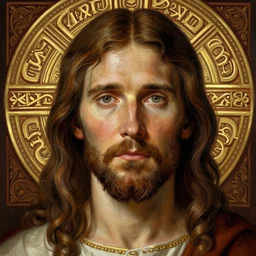 portrait of Christian Bale as Jesus, holy, intricate, headshot, highly detailed, digital painting, artstation, concept art, sharp focus, illustration, art by artgerm and greg rutkowski and alphonse mucha