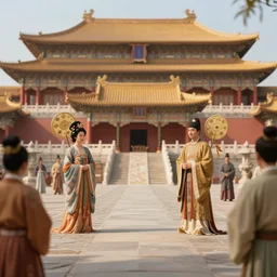 beautiful render of tang dynasty, palaceby victo ngai and andreas rocha and greg rutkowski, trending on artstation, unreal engine, 8 k hd wallpaperjpeg artifact, blur, artfact