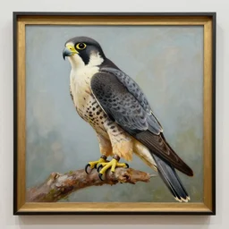 award - winning painting of a falcon, museum piece, famous, beautiful