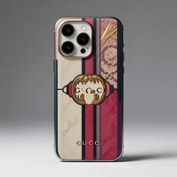 a novel concept smartphone by gucci, in the style of gucci, innovative, beautiful, maximalism, product photography, of the year