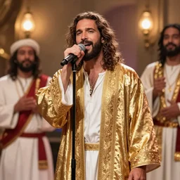 chris dorner singing karaoke in heaven with Palestinian jesus wearing robes