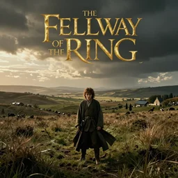 the fellowship of the ring, in the style of wes anderson
