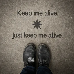 to keep me alive, just keep me alive,, photo,