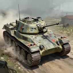 concept art of massive battle vehicle by Dawid Michalczyk