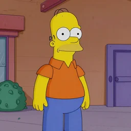 film still of tom selleck as a simpsons character, gameplay, 8 k, hd