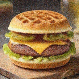 waffle cheeseburger hd 4k