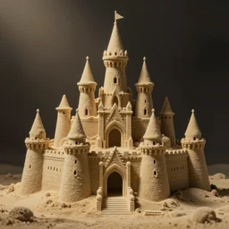 magical sand castle kingdom studio Ghibli style