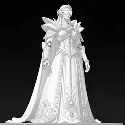 highly lifelike full body outline with regalia adornments rayshade hdr into infinity, axonometricy mechanical fantasy intricate elegant, in void of latent space, volumetric lighting 3 d modelling