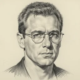 j scott campbell!!! pencil sketch by j scott campbell close up headshot of jean reno in lennon glassess in the style of jim lee