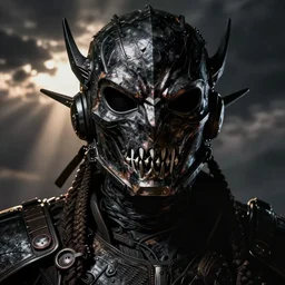 Ghost Rider penance stare, headshot photo, dark souls concept art, dramatic lighting, highly stylized, high-quality wallpaper, desktopography