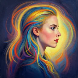 side profile centered painted portrait, Imogen Poots as a Paladin, D&D, matte painting concept art, beautifully backlit, colourful, swirly vibrant color lines, winning-award masterpiece, fantastically gaudy, aesthetic octane render, 8K HD Resolution, by Victo Ngai and Kilian Eng and Jake Parker and ilya kuvshinov and Cushart Krentz and Gilleard James