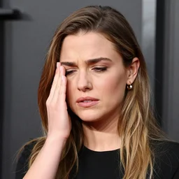 mila kunis with pain face