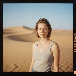 kodak portra 4 0 0, wetplate, 5 0 mm leica summicron f 1. 2, award - winning colour portrait by britt marling : sunlit view of dunes in the sahara desert