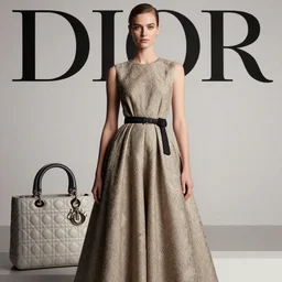 photo up of a fashion model, luxury dress, official dior editorial, highly detailed