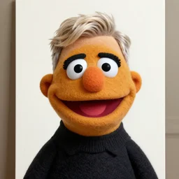 portrait of ellen degeneres as a muppet, amazing artwork, natural light, elegant, photorealistic felt texture, intricate, detailed, atmospheric lighting, anamorphic lens flare, cinematic lighting, hd wallpaper, ultra high details by greg rutkowski