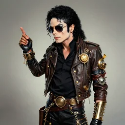 michael jackson steampunk, creative photo manipulation, photoshop, digital art