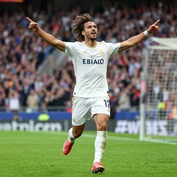 you're a goalscoring superstar hero. you let your hair down and play to the fans. you're a goalscoring superstar hero. and every goal goal goal, says you're the best in the land.