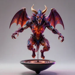 photorealistic gyroscopic demon in the style of michael whelan and gustave dore. hyperdetailed photorealism, 1 0 8 megapixels, amazing depth, glowing rich colors, powerful imagery, psychedelic overtones, 3 d finalrender, 3 d shading, cinematic lighting, artstation concept art
