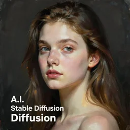 painting of an human version of the A.I. Stable Diffusion,