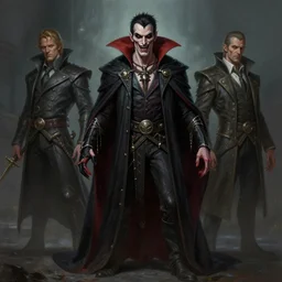 a detailed portrait of a vampire, wide shot, by greg rutkowski and justin gerard, digital art, monstrous, realistic painting, very detailed, fantasy, dnd, character design, trending on artstation
