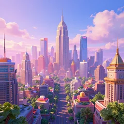 in a dreamcore city, highly detailed, 4k, HDR, award-winning, artstation, octane render