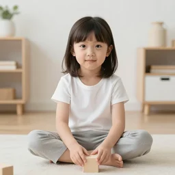 A long-shot from front, color home photograph portrait of a girl playing Nintendo on the sofa, summer, day lighting, 1990 photo from Japanese photograph Magazine.