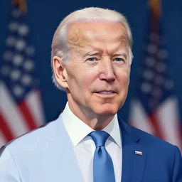 female joe biden in anime style, high detail, anatomically correct,